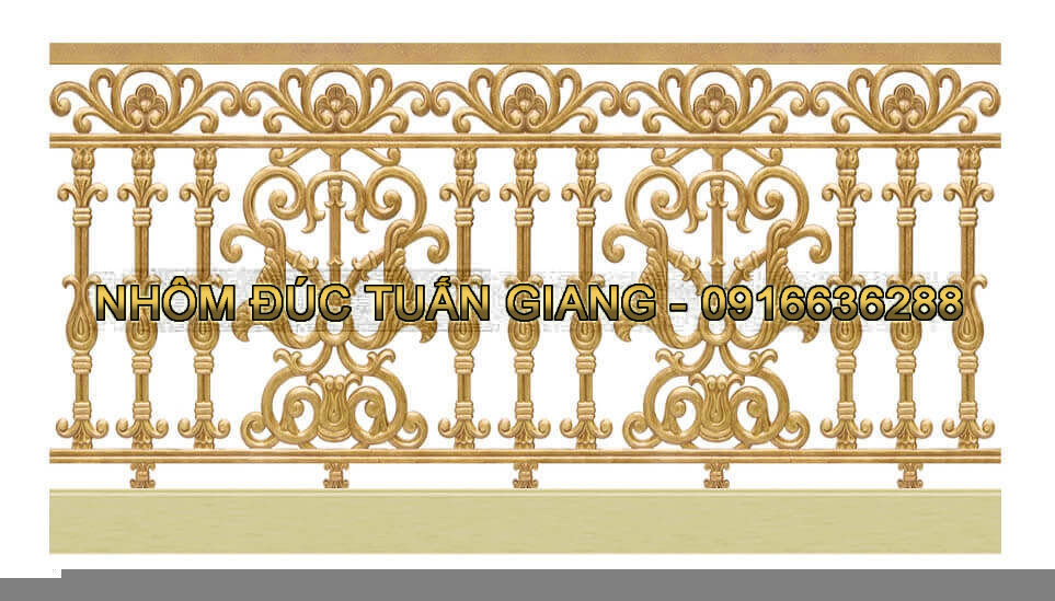 Lan can nhôm đúc - LC004