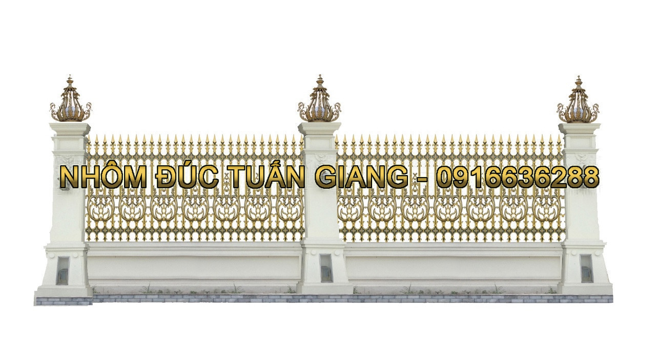 Hàng rào nhôm đúc mẫu HR -001