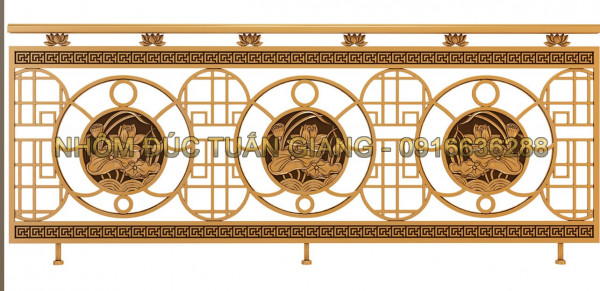 Lan can nhôm đúc - LC041