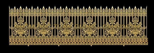 Hàng rào nhôm đúc mẫu HR -107