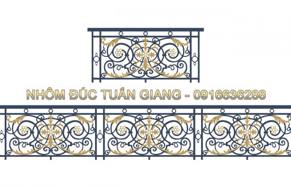 Lan can nhôm đúc - LC039