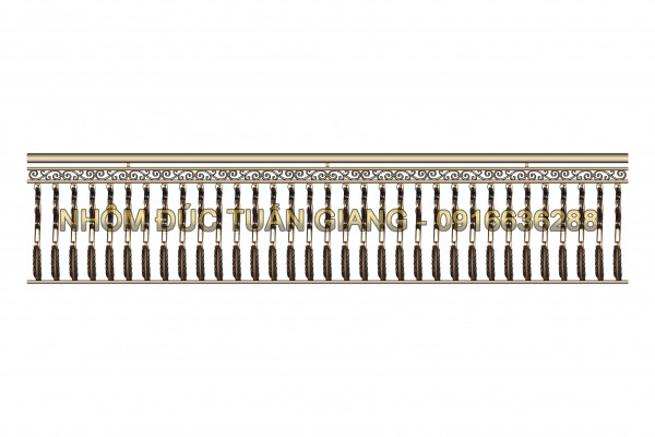 Lan can nhôm đúc - LC042